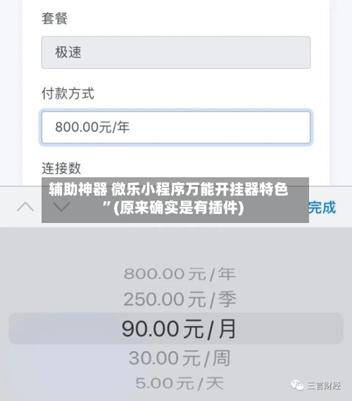 辅助神器 微乐小程序万能开挂器特色	”(原来确实是有插件)-第2张图片