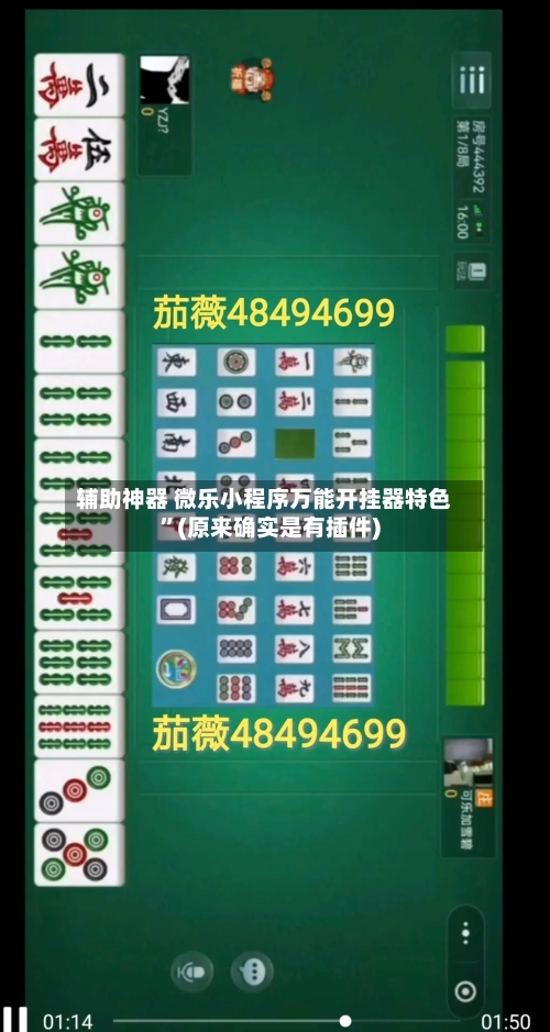 辅助神器 微乐小程序万能开挂器特色”(原来确实是有插件)