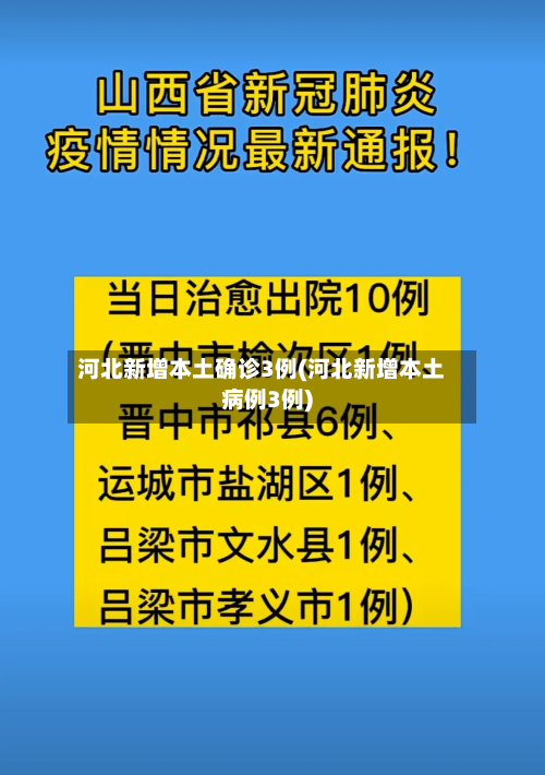 河北新增本土确诊3例(河北新增本土病例3例)