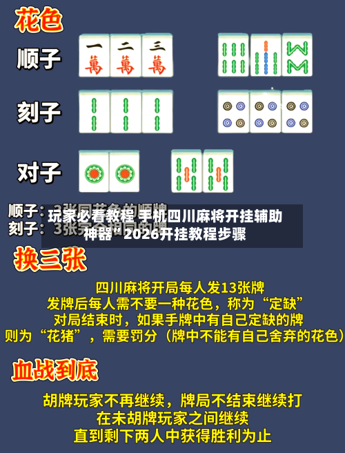 玩家必看教程 手机四川麻将开挂辅助神器	”2026开挂教程步骤-第2张图片