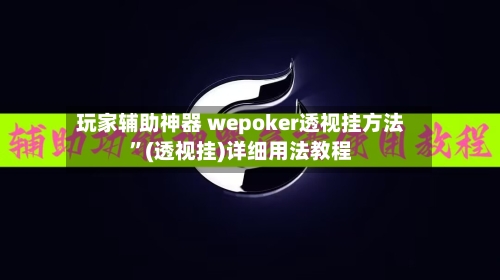 玩家辅助神器 wepoker透视挂方法”(透视挂)详细用法教程-第3张图片