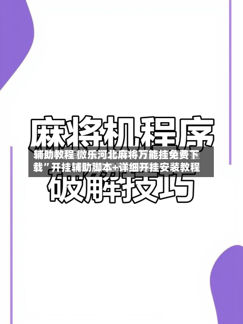 辅助教程 微乐河北麻将万能挂免费下载”开挂辅助脚本+详细开挂安装教程-第2张图片