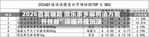 2026首发辅助 微乐家乡麻将法万能开挂器”详细开挂玩法-第2张图片