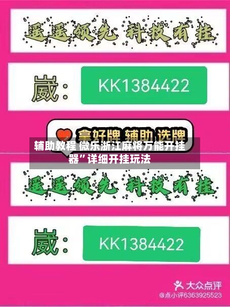 辅助教程 微乐浙江麻将万能开挂器”详细开挂玩法-第3张图片