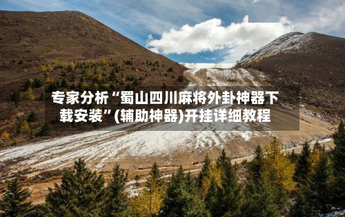 专家分析“蜀山四川麻将外卦神器下载安装”(辅助神器)开挂详细教程