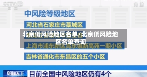 北京低风险地区名单/北京低风险地区名单查询