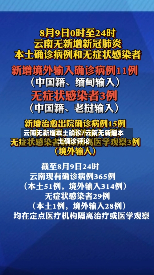 云南无新增本土确诊/云南无新增本土确诊评论-第2张图片