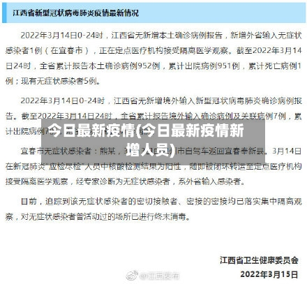 今日最新疫情(今日最新疫情新增人员)-第2张图片