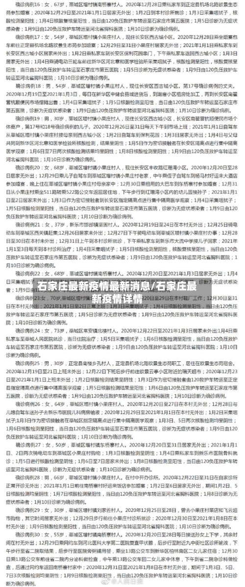 石家庄最新疫情最新消息/石家庄最新疫情详情-第3张图片