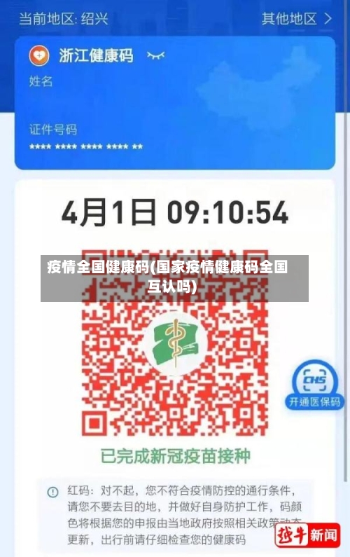 疫情全国健康码(国家疫情健康码全国互认吗)
