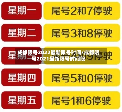 成都限号2022最新限号时间/成都限号2021最新限号时间段-第3张图片