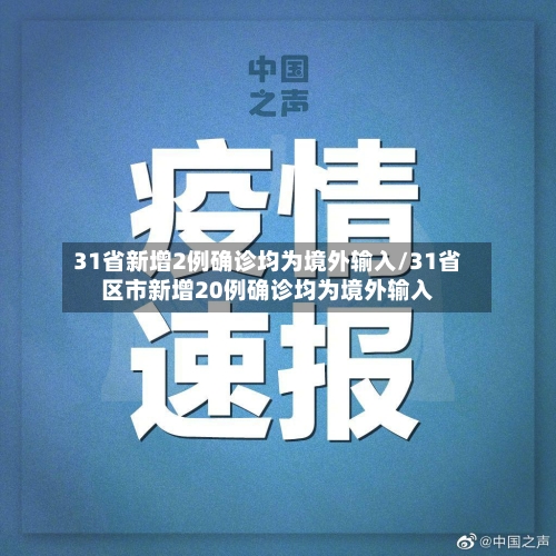 31省新增2例确诊均为境外输入/31省区市新增20例确诊均为境外输入