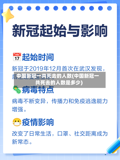 中国新冠一共死去的人数(中国新冠一共死去的人数是多少)