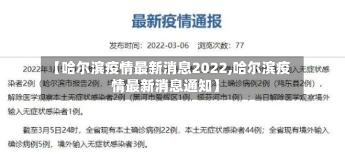 【哈尔滨疫情最新消息2022,哈尔滨疫情最新消息通知】-第2张图片