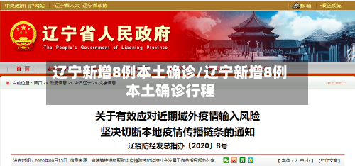辽宁新增8例本土确诊/辽宁新增8例本土确诊行程-第2张图片