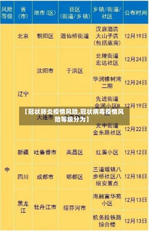 【冠状肺炎疫情风险,冠状病毒疫情风险等级分为】-第2张图片