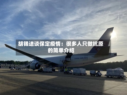 胡锡进谈保定疫情:很多人只做抗原的简单介绍