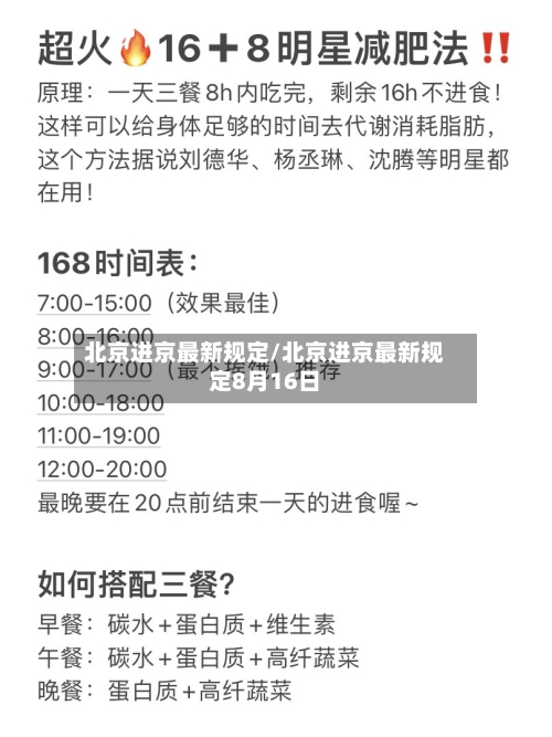 北京进京最新规定/北京进京最新规定8月16日