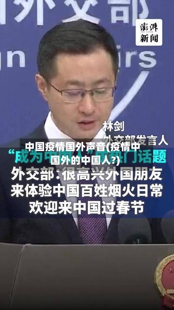 中国疫情国外声音(疫情中国外的中国人?)-第2张图片