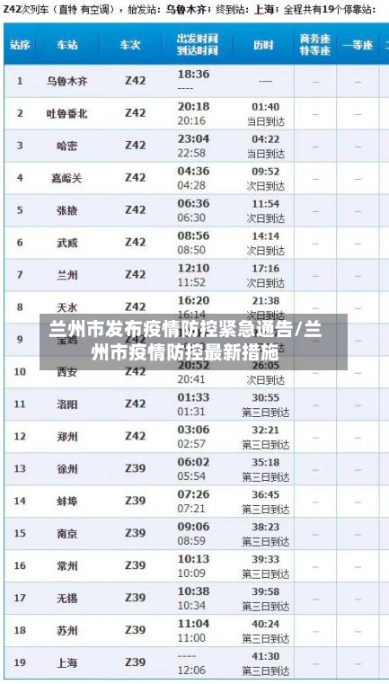兰州市发布疫情防控紧急通告/兰州市疫情防控最新措施-第3张图片