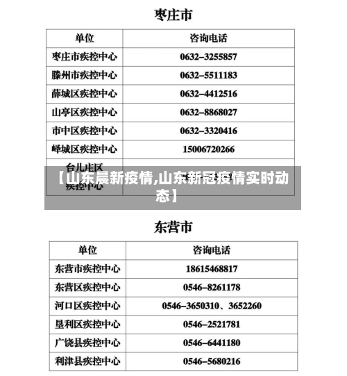 【山东晨新疫情,山东新冠疫情实时动态】