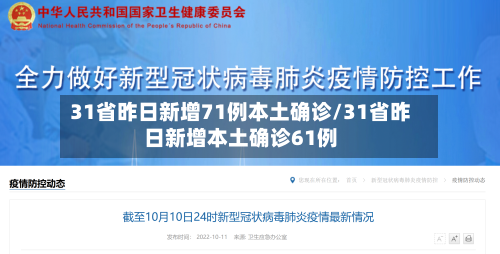 31省昨日新增71例本土确诊/31省昨日新增本土确诊61例-第2张图片