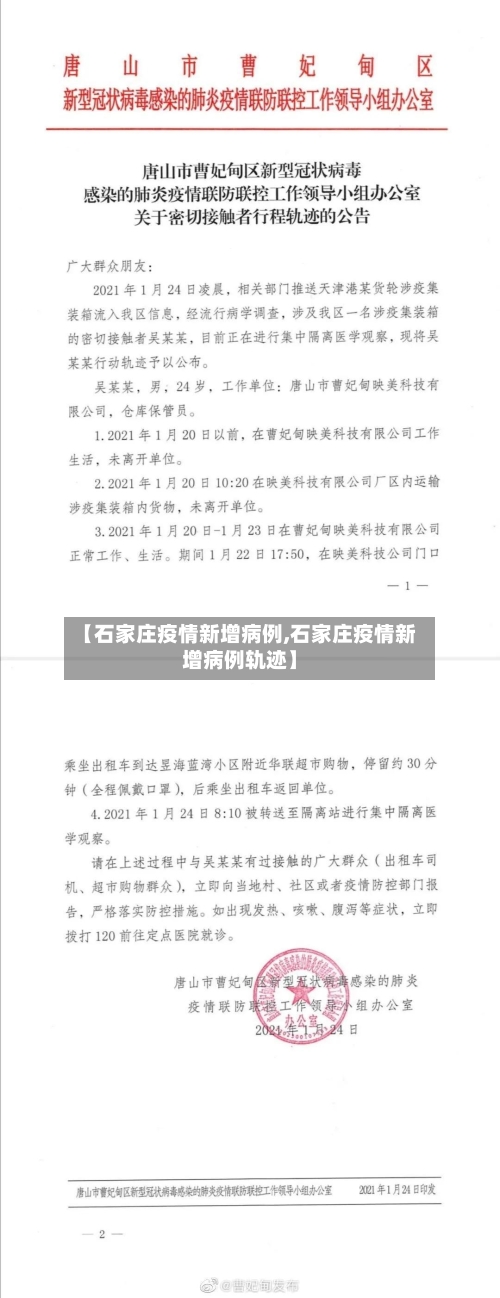 【石家庄疫情新增病例,石家庄疫情新增病例轨迹】-第2张图片