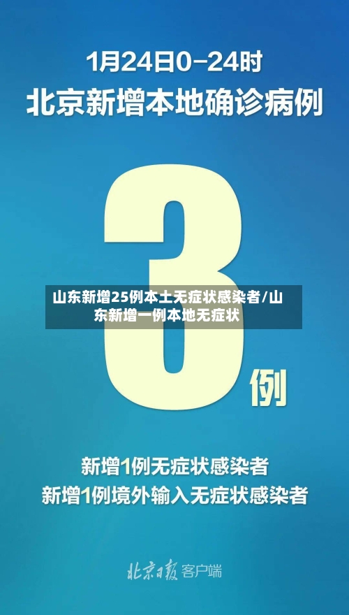 山东新增25例本土无症状感染者/山东新增一例本地无症状