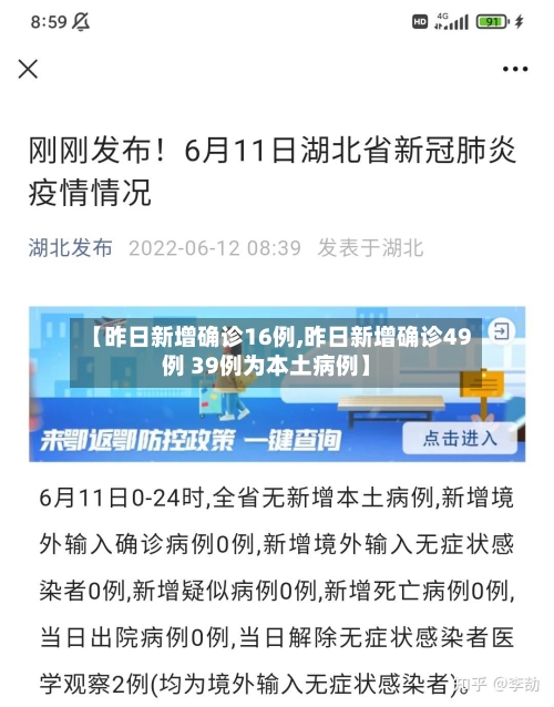 【昨日新增确诊16例,昨日新增确诊49例 39例为本土病例】