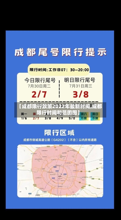 【成都限行政策2022年最新时间,成都限行时间和范围图】