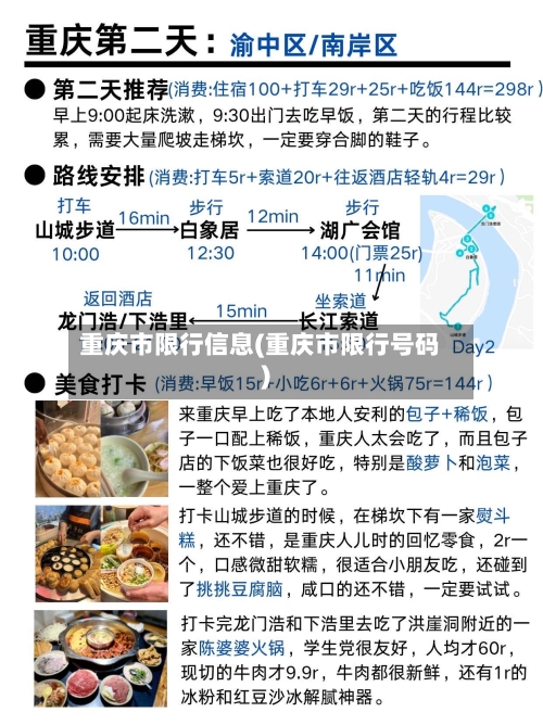 重庆市限行信息(重庆市限行号码)-第3张图片
