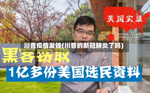 川普疫情发钱(川普的新冠肺炎了吗)-第2张图片