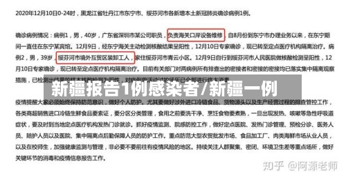 新疆报告1例感染者/新疆一例-第2张图片