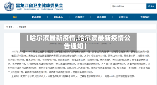 【哈尔滨最新疫情,哈尔滨最新疫情公告通知】-第2张图片