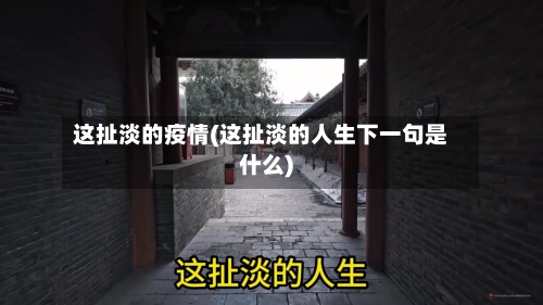 这扯淡的疫情(这扯淡的人生下一句是什么)