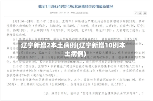 辽宁新增2本土病例(辽宁新增10例本土病例)-第2张图片