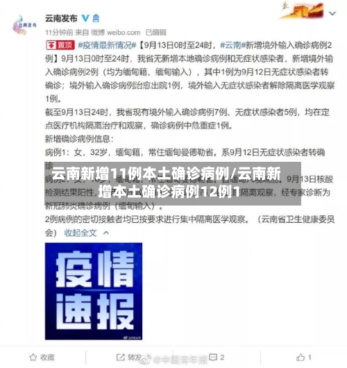云南新增11例本土确诊病例/云南新增本土确诊病例12例1-第2张图片
