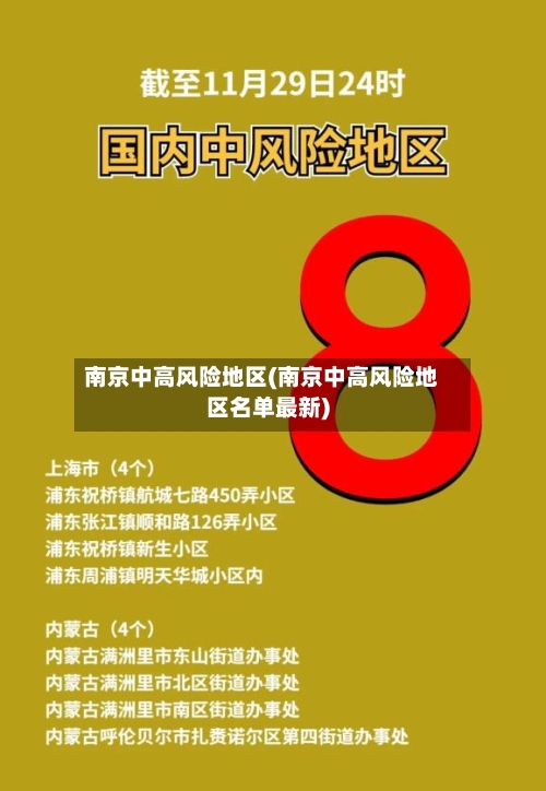 南京中高风险地区(南京中高风险地区名单最新)