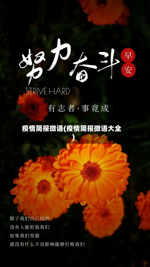 疫情简报微语(疫情简报微语大全)