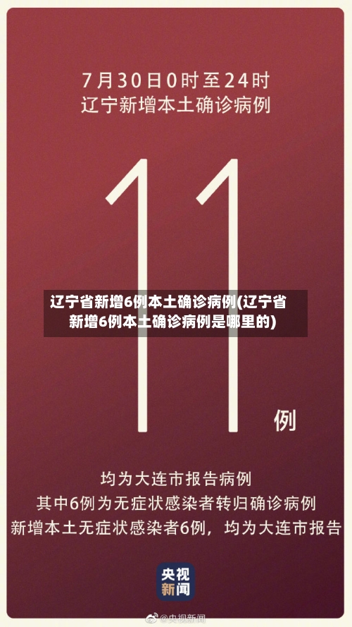 辽宁省新增6例本土确诊病例(辽宁省新增6例本土确诊病例是哪里的)-第2张图片