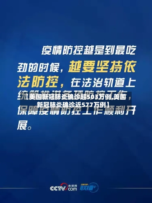【美国新冠肺炎确诊超503万例,美国新冠肺炎确诊近577万例】