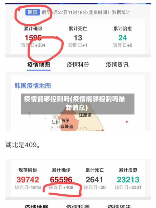 疫情能够控制吗(疫情能够控制吗最新消息)