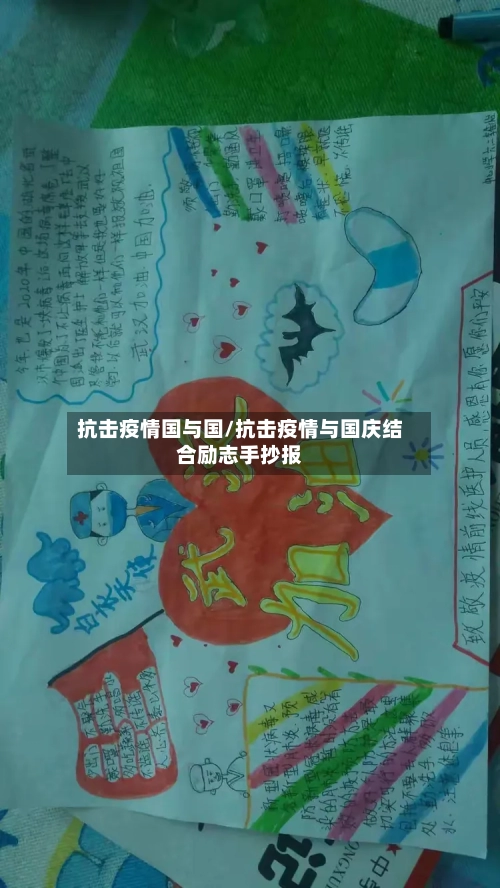 抗击疫情国与国/抗击疫情与国庆结合励志手抄报