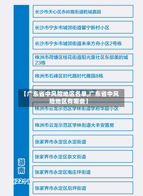 【广东省中风险地区名单,广东省中风险地区有哪些】-第3张图片