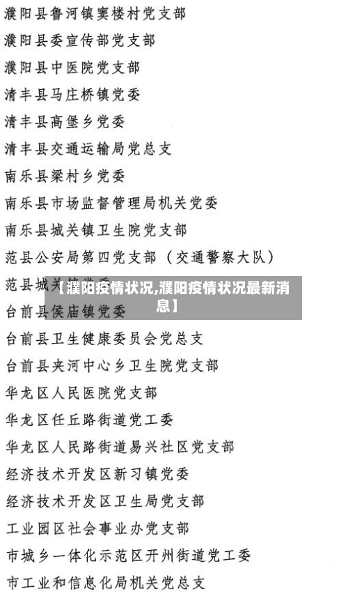 【濮阳疫情状况,濮阳疫情状况最新消息】-第3张图片