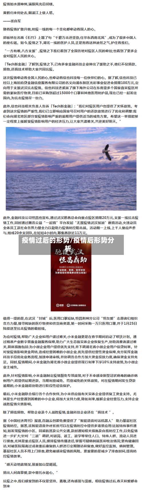 疫情过后的形势/疫情后形势分析-第2张图片
