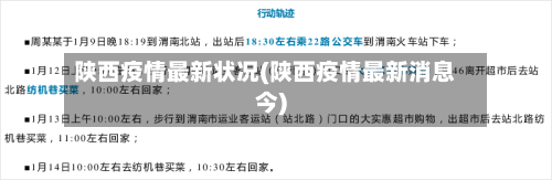 陕西疫情最新状况(陕西疫情最新消息今)-第3张图片